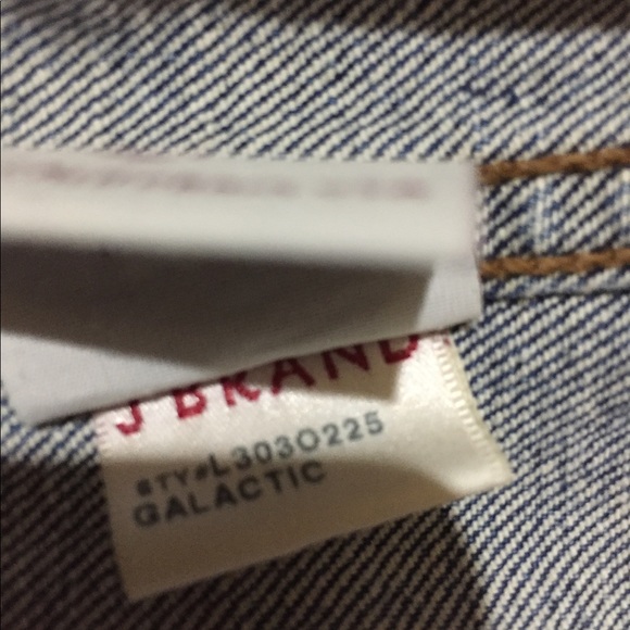 J Brand Jean Vest lamb leather Collar Galactic - Picture 2 of 5